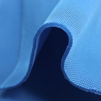 China Memory Most Popular Manufacturer Material Lining Fabrics 100% Polyester Spandex Mesh Thin Stretch Fabric for sale