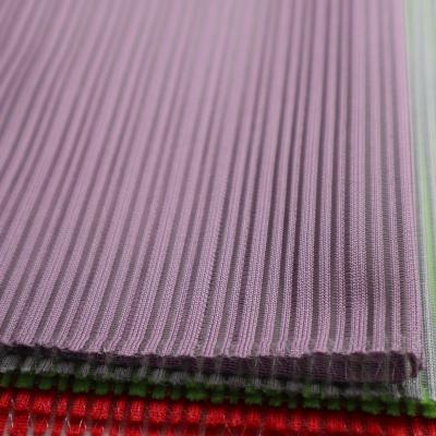 China Woven Velvet Silk Line Mesh Stripe Fabric Plain Fashion Style Vinyl Memory for sale