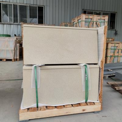 China Carving 100% Natural Sandstone Beige Tile For Outdoor Cladding for sale