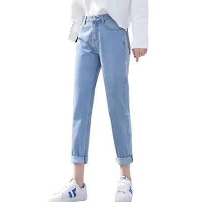 China 2021 New Arrival High Quality Breathable Mid Waist Pencil Pants Trousers Women Jeans for sale