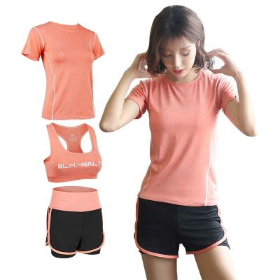 China New Breathable 3 PCS Set Women's Yoga Suit Fitness Clothing Sportswear For Female Workout Sports Clothes Sporty Running Yoga Suitts for sale