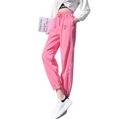 China 2021 New Anti-wrinkle Streetwear Cargo Pants Women Joggers Sweatpants Korean Style Harem Pants High Waist Casual Loose Female Trousers for sale