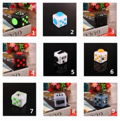 China Magic Fidget Puzzle Cube Anti-anxiety Adults Stress Relief Kid Toy Black for sale