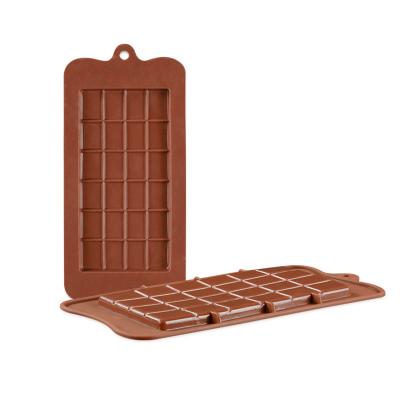 China DIY 1PC Food Grade 12 Cavity Silicone Mold Stocked Chocolate Molds Bakeware Cake Molds High Quality Square Eco-friendly Silicone for sale