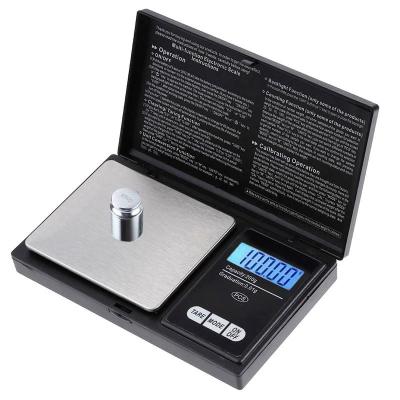 China Weight Measuring 100g High Accurate 500g x 0.01g Kitchen Scale Jewelry Gold Gram Counterweight LCD Digital Pocket Weighing Electronic Scales for sale