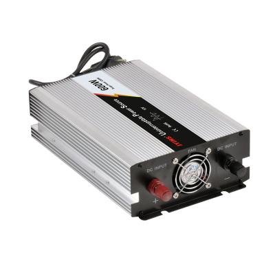 China Aluminum Alloy 600W 12v/24v AC 110v/220v DC Modified Sine Wave Inverter With Charger for sale