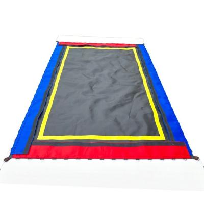 China With Jumping Fabric Jumping Pat Fabric Professional Gymnastics Jumping Mat Net Square Trampoline Round Protector for sale