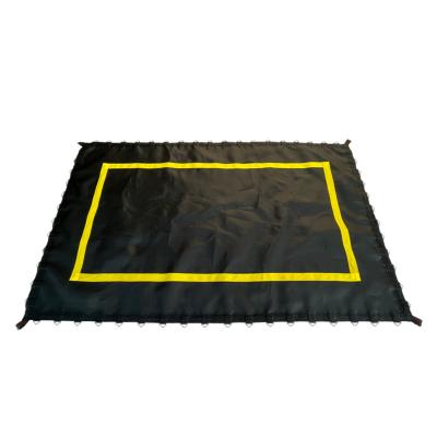 China With Protective Net Black PP Cloth Professional Jumping Trampoline Replacement Pat Fabric for sale