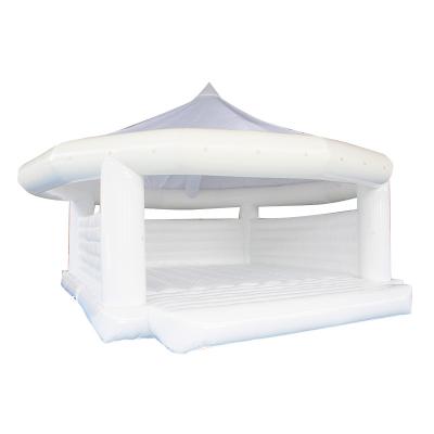 China 0.55mm PVC Tarpaulin Plato Factory Direct Inflatable Castle Pool Wedding Bounce House for sale