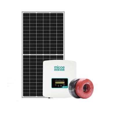 China Home Commercial Industrial Micoe On Grid 10KW 12KW 15KW 20KW Solar Power System For Home for sale