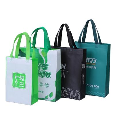 China PP Cartoon Nonwoven Bags Customized Shopping Three-Dimensional Folding Bags To Promote Color Printing Plus LOGO Advertising Handbags for sale