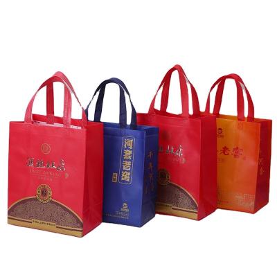 China PP cartoon exhibition advertising movie bag need to be made of non-woven color draw shopping bag cartoon printing gift bag to make logo for sale