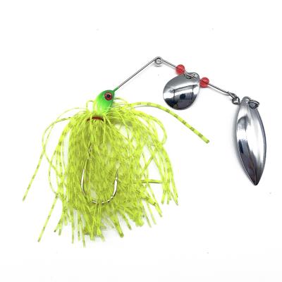 China Steel. lead fisjing high quality artificial bait spinnerbait hard lure with foil for sale