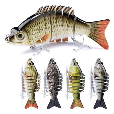 China ABS 152mm factory hot sale fishing lure fishing hardbait multi-jointed groundbaits with blister packing for sale