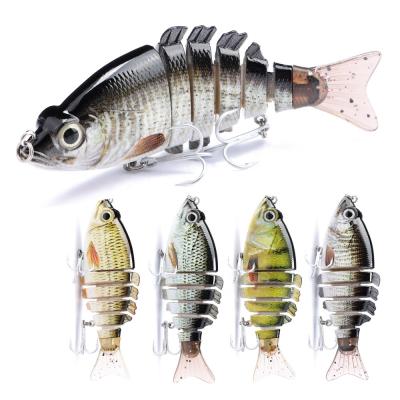 China ABS Plastic 7 Sections Joined Bait For Bass Fishing Lure Fishing Hardbait for sale