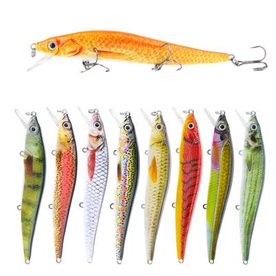 China ABS 12cm Minnow 15g Lure Fishing Hard Lure With 3D Eye For Zander Zander Fishing for sale