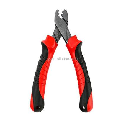 China Wholesale Aluminum Fishing Crimping Pliers for Fishing Line Fishing Cutter Scissors for Split Ring for sale