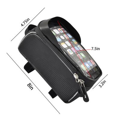 China Top Tube Bag Phone Holder Bag With Headphone Hole Window Holder 8x3.2x4.75