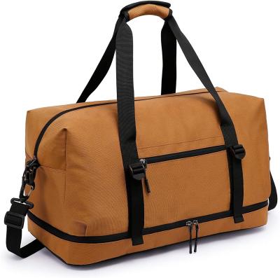 China Gran capacidad Gimnasio impermeable Duffel bolso de viaje personalizado con zapatos Compartimiento de noche en venta