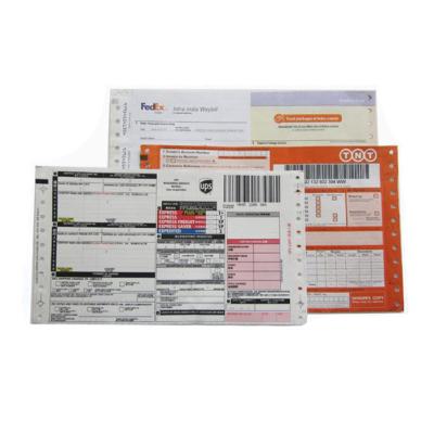 China paper & Custom International Express Logistics Courier Shipping Fedex UPS EMS DHL Cardboard Barcode Shipping Sheet Printing Air Waybill for sale