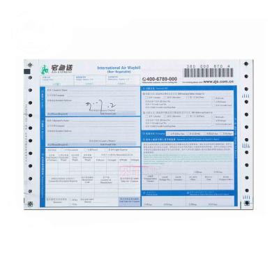 China paper & High Quality Express Cardboard China Air Waybill , Barcode Courier Waybill Printing for sale