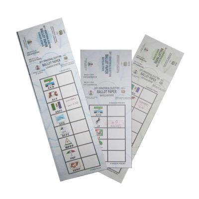 China Anticounterfeiting Customized Voting Ticket Printing With Different Design for sale