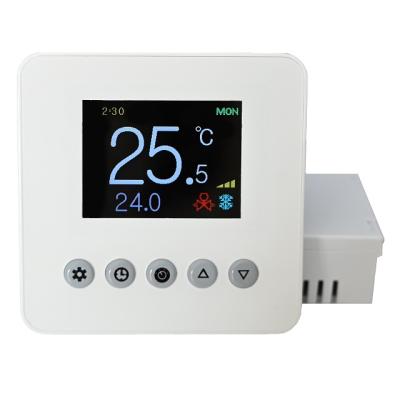 China Modern Color Smart Wifi Thermostat HVAC Modbus Modbus Heating Thermostat Parts Air Heat Pump for sale