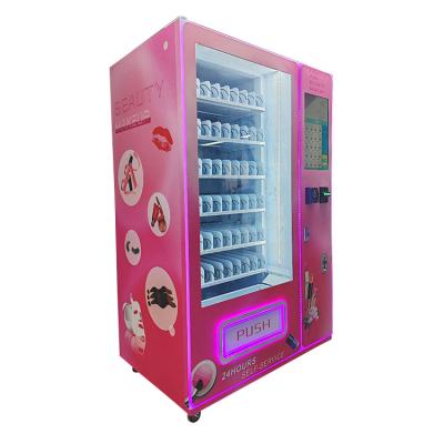 China SDK 21.5-inch touch screen beauty products vending machine Eyelash hair pieces, contact lenses and nail art vending machine for sale