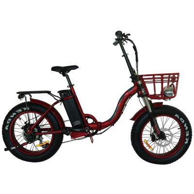 China Aluminum alloy folding electric bike ebike full suspension electric bicycle for sale