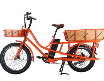 China Standard Electric Bike 250W 13Ah Battery Front And Rear Basket Bicycle 36V Adult E Bike FACTOR for sale