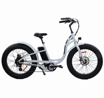 China Wholesale Tire Aluminum Alloy Sale Bike Lithium Battery Electric Mountain Bike Lady Step Hot Electric Bike Easy Ride Over for sale