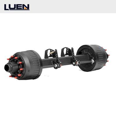 China Used Heavy Duty Trailer Truck Car Carrier Trailer Bpw Axle And Brake Parts German Type Axle Truck Parts Sale for sale