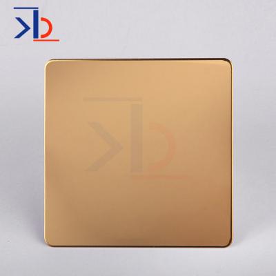 China Decoration Gold Titanium Mirror Polishing 304 Stainless Steel Sheet Mirror To Finish 316 Color Mirror Reflective Stainless Steel Sheets for sale