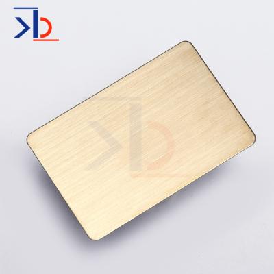 China Building Hairline Polishing Aisi 304 Stainless Steel Champagne Titanium Gold Colored Thin Stainless Steel Plate Sheet for sale