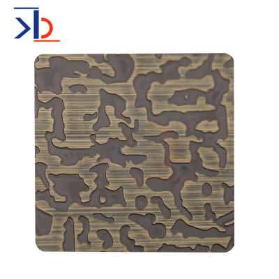 China Industry and Dark Decorative Stainless Steel Decoration Copper Plating Board Copper Clad Coated Stainless Steel Sheet Plate for sale