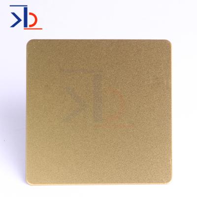 China Construction Factory Supply Price SS 304 Gold Color Finish Factory 201 Stainless Steel Sheet Metal 4x8 High Quality Sandblasted Plate for sale