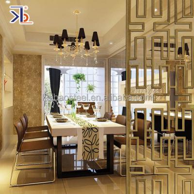 China Art Laser Cut Metal Eco-friendly Home Screen Customized 201 304 316 316L Stainless Steel Decorative Hotel Room Divider for sale