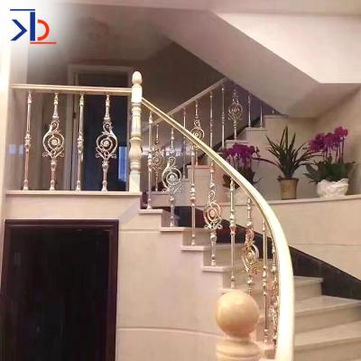 China Stair Metal Stair Railing Balusters For Sale Rose Gold Stair Railing 304/316 Stainless Steel Railing Design For Stairs for sale