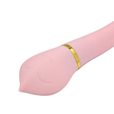 China Magic Wand Rechargeable Female Huge Tongue Massager Sex Devices Wholesale Price Silicone Vibrator Adult Game Toys for sale