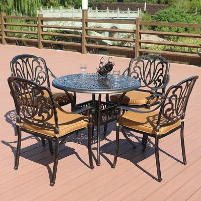 China Factory Price Aluminum Patio Dining Set Table Chair\Garden\Outdoor Outdoor Furniture\Home Patio Factory Price With Umbrella for sale