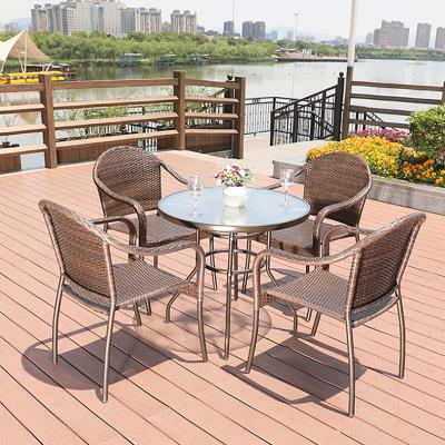 China Patio\Garden\Wholesale Outdoor Outdoor\Home Patio Table And Cafe Hotel Patio Table Chairs Set With Umbrella for sale