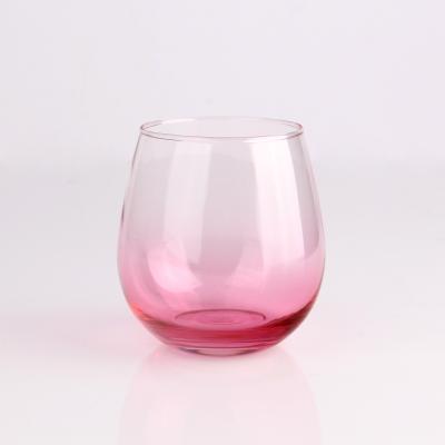 China New Wholesale Cheap Stemless Drinking Glassware Classic/Postmodern Custom 17oz Wine Glass Tumbler Wine Glassware For Promotional for sale