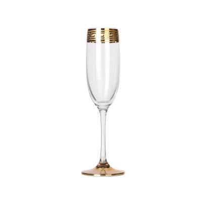 China New wholesale cheap classic/postmodern wedding custom champagne flute logo flutes glass champagne glasses for wedding for sale