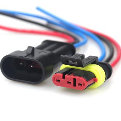 China waterproof connectors automotive automotive ev 2/3/4/5/6-pin harness dj7061-1.5-21led spotlight head 282090-1 fuel pump plug for sale