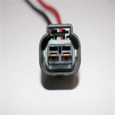 China Automotive 2 Pin Automotive Electric Fan Harness Plug Plastic Male And Female Connector for sale