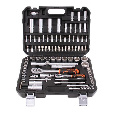 China Portable And Durable Realtek Professional 1/2 And 1/4 Socket 94Pieces Set Hand Tool for sale