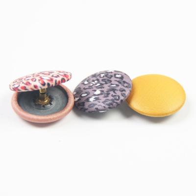 China OEM Best Quality Metal Snap Cloth Covered Button Viable Custom Button Cap For Garment Clothing for sale