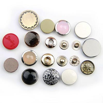 China Sustainable Oeko-Tex Pass Custom Design Spring Style Metal Snap Button Press Stud Set Fasteners Four Part Buttons For Garments (#486, #405) for sale