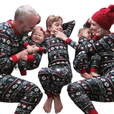 China QUICK DRY hot selling two-piece sleepwear parents and children adults milk cotton family christmas pajamas for sale