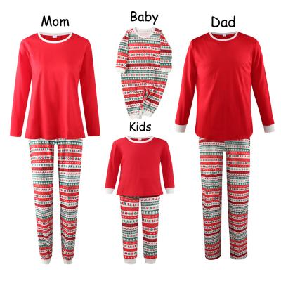 China Ebay Family Christmas Pajamas Adults Parents and Children QUICK DRY Hot Selling Sleepwear for sale